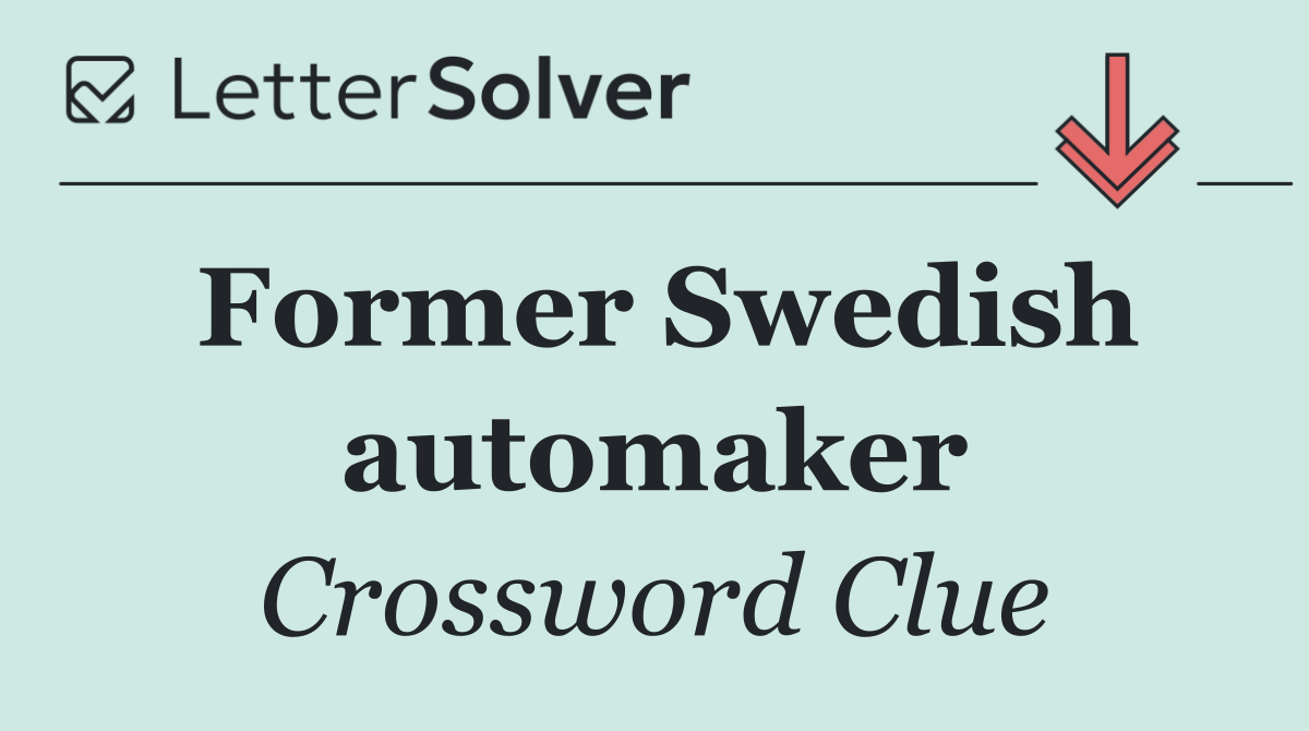 Former Swedish automaker