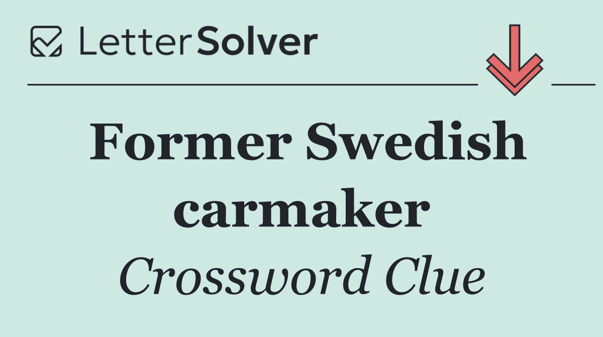 Former Swedish carmaker
