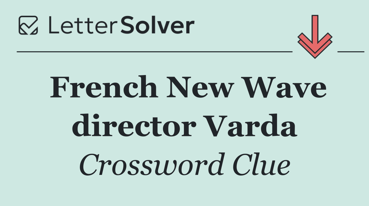 French New Wave director Varda