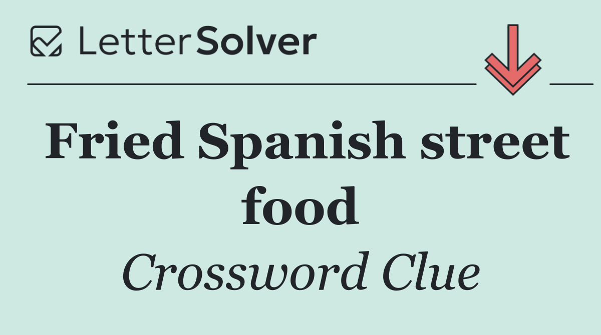 Fried Spanish street food