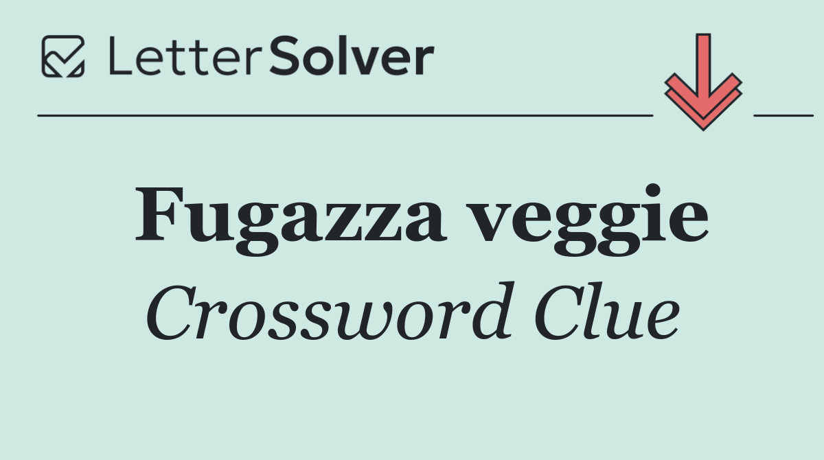 Fugazza veggie