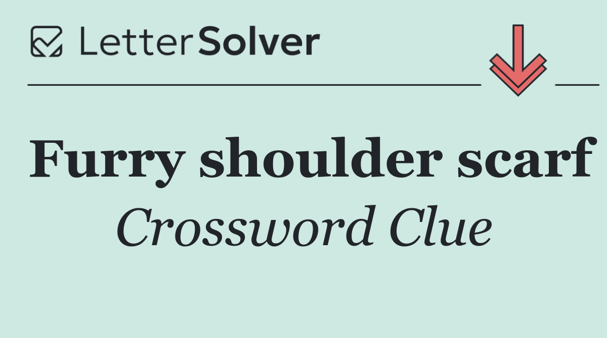 Furry shoulder scarf