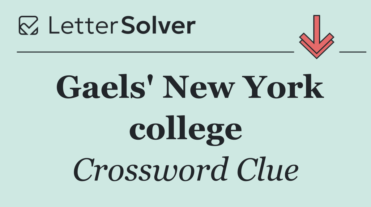 Gaels' New York college