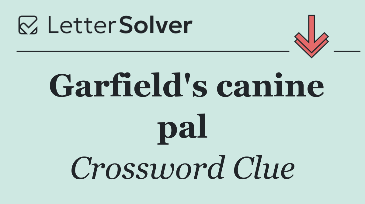 Garfield's canine pal