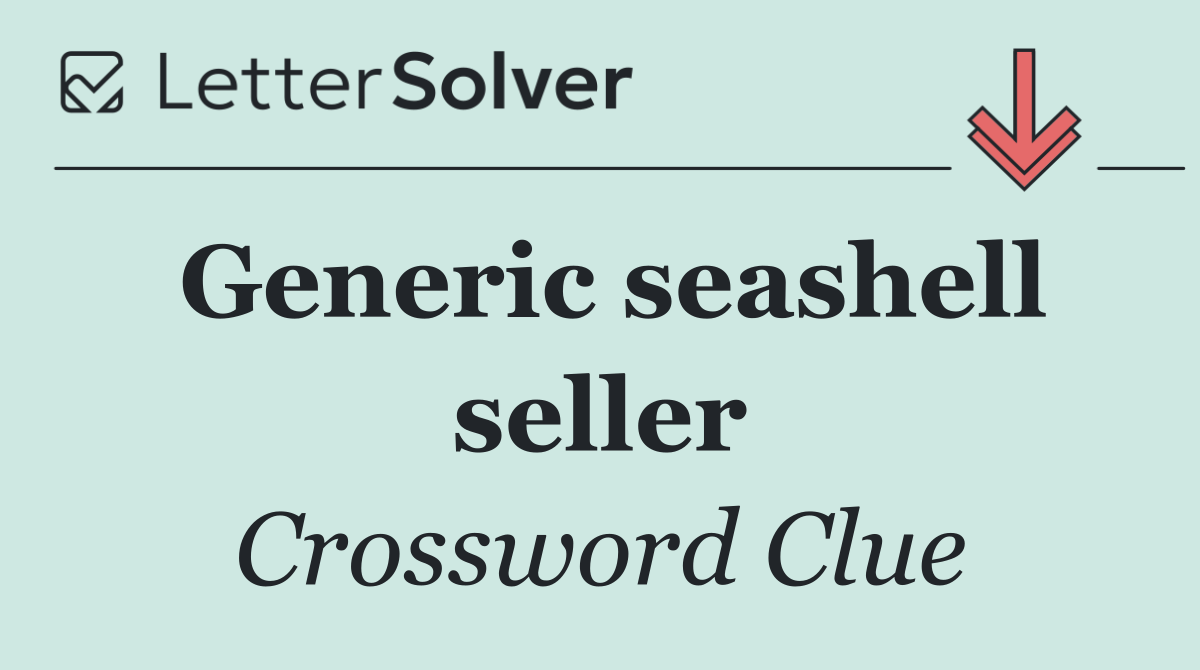 Generic seashell seller