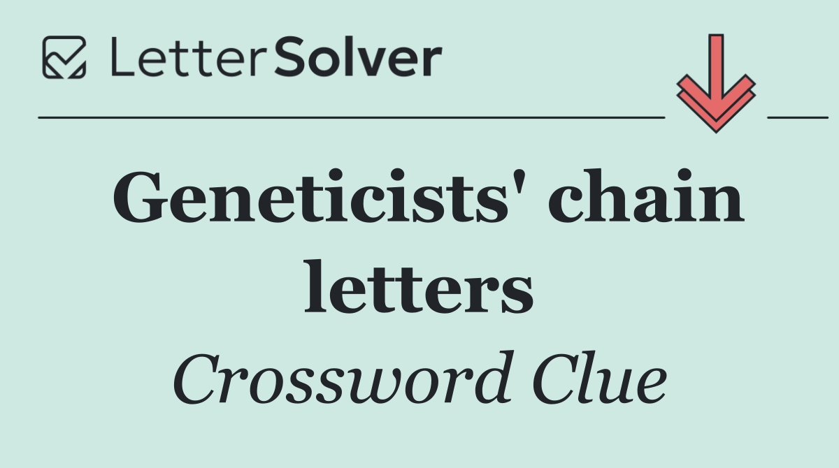 Geneticists' chain letters