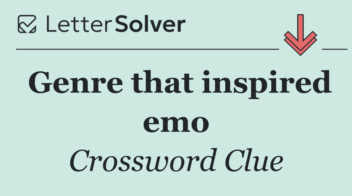 Genre that inspired emo