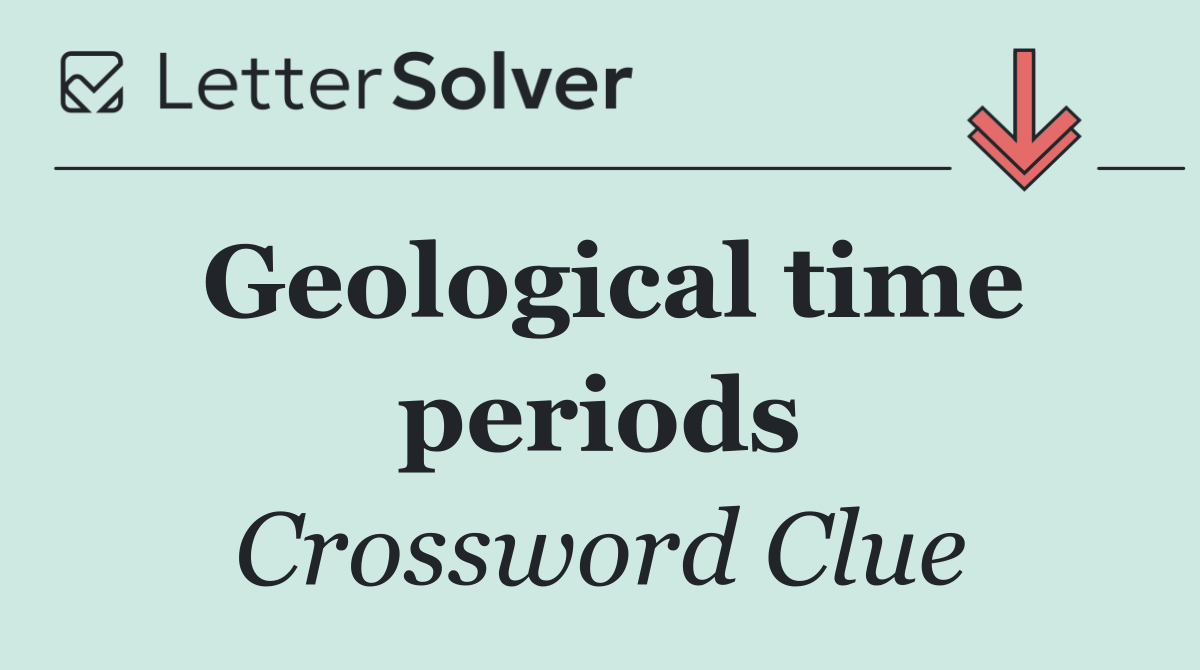 Geological time periods