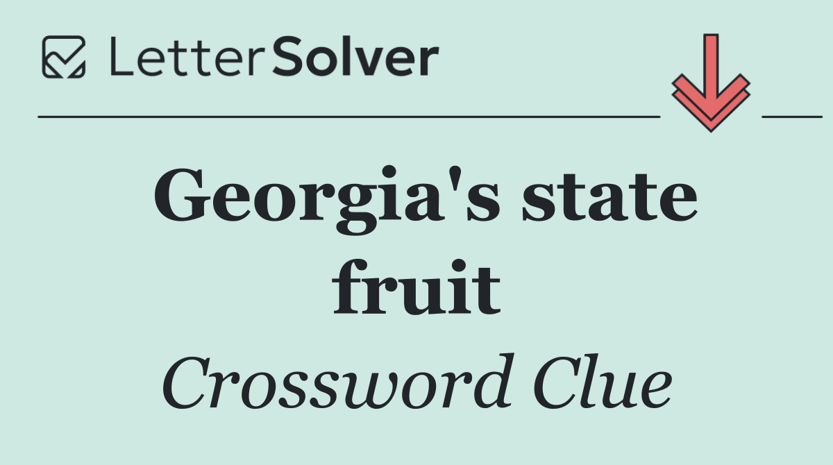 Georgia's state fruit
