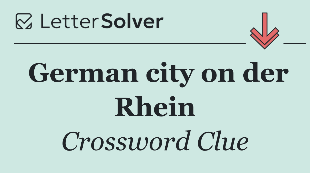 German city on der Rhein