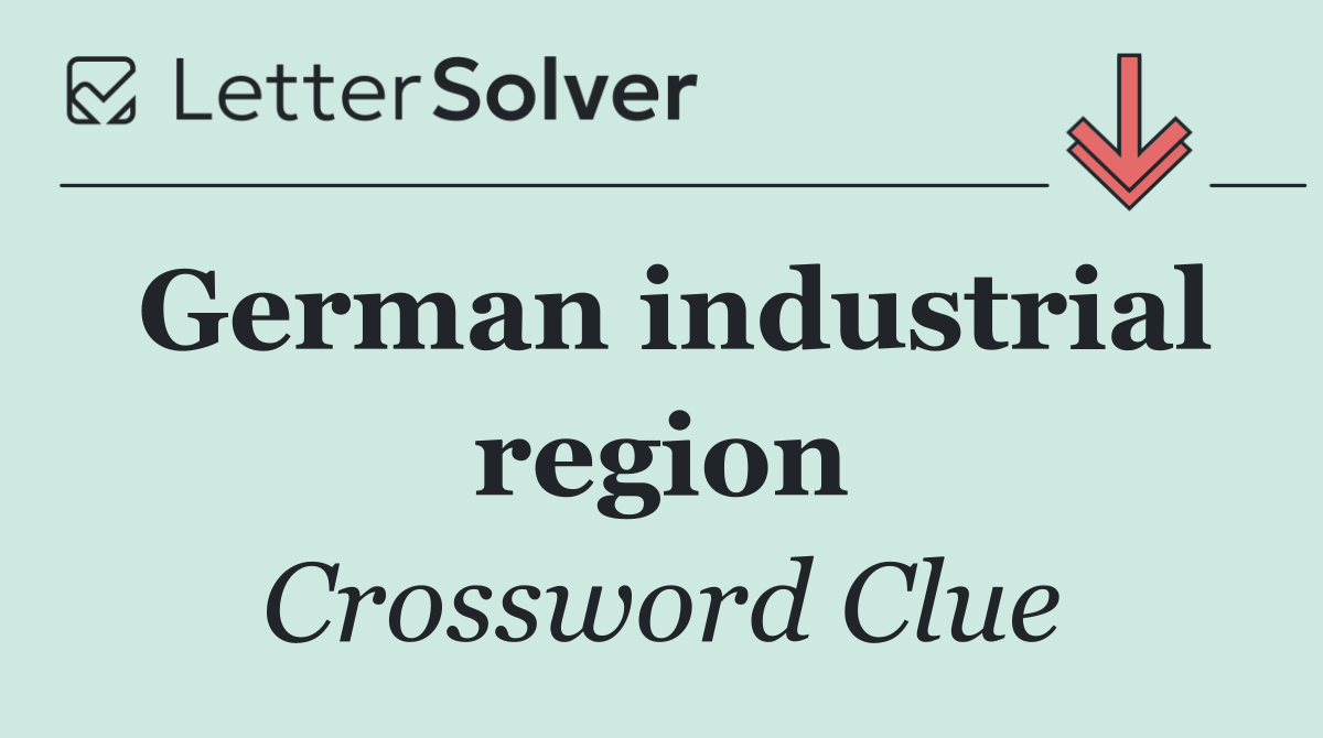 German industrial region