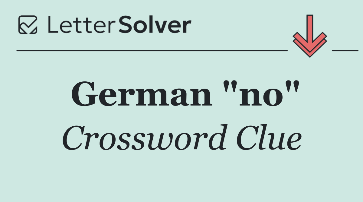 German "no"