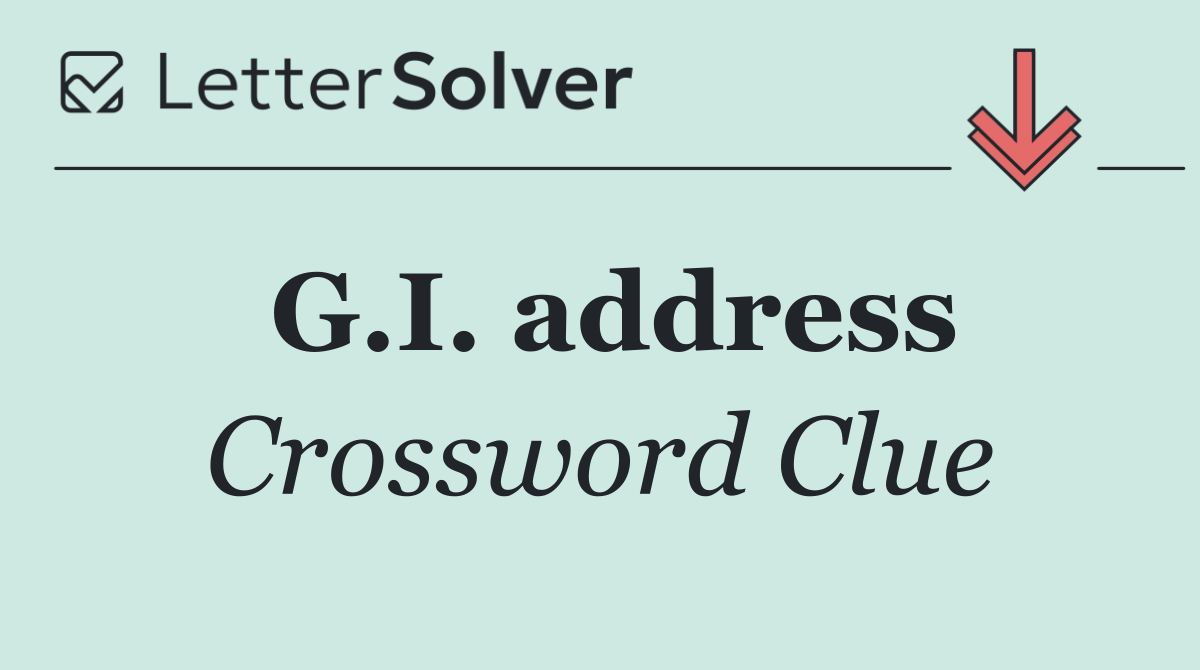 G.I. address