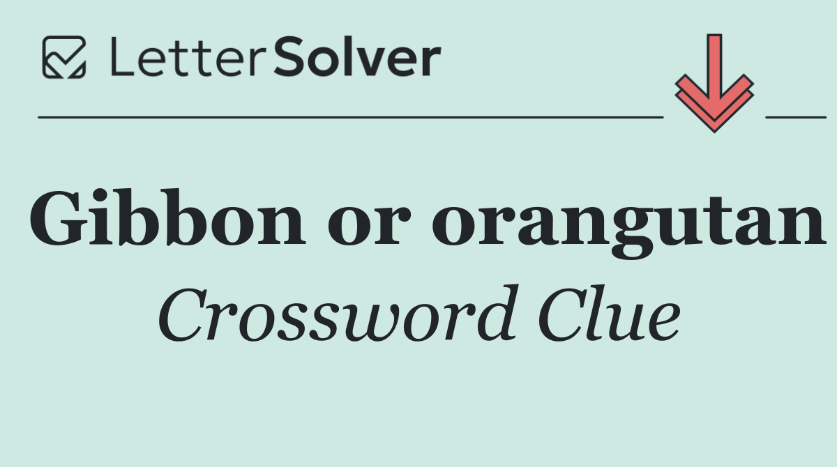 Gibbon or orangutan