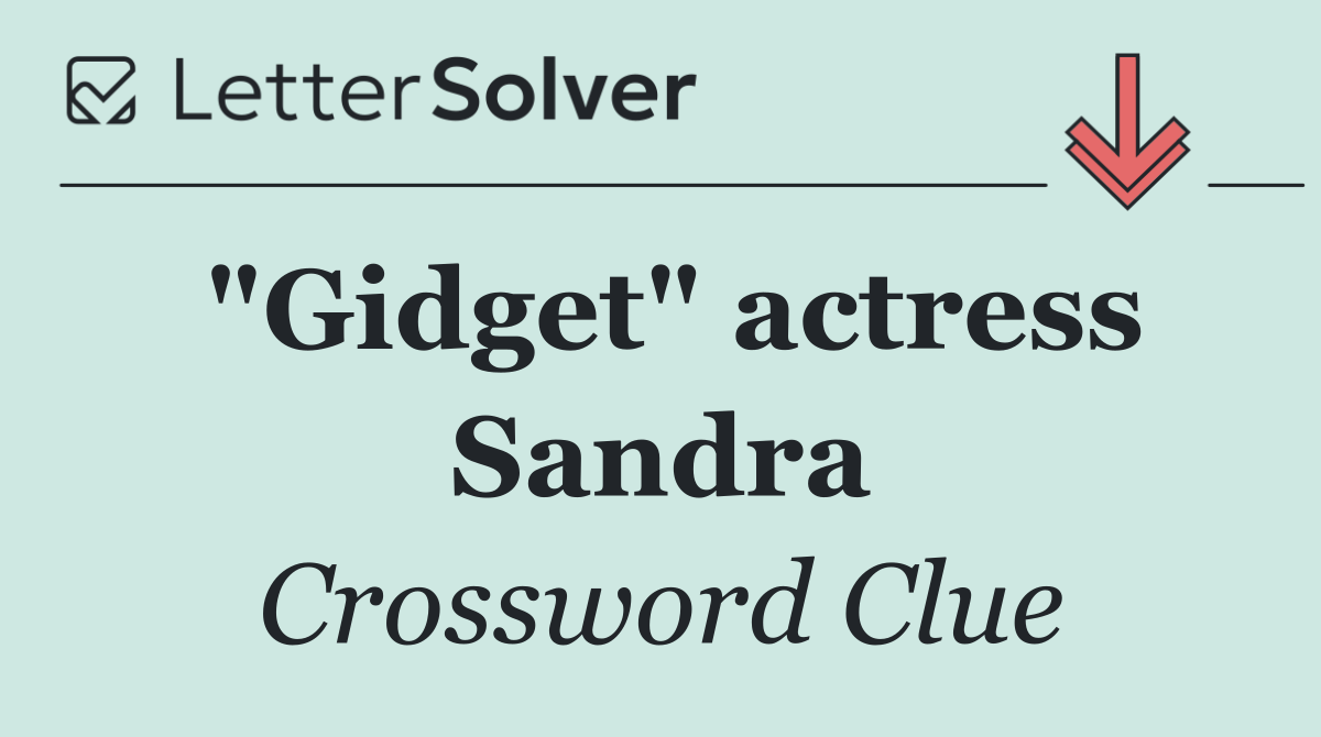 "Gidget" actress Sandra