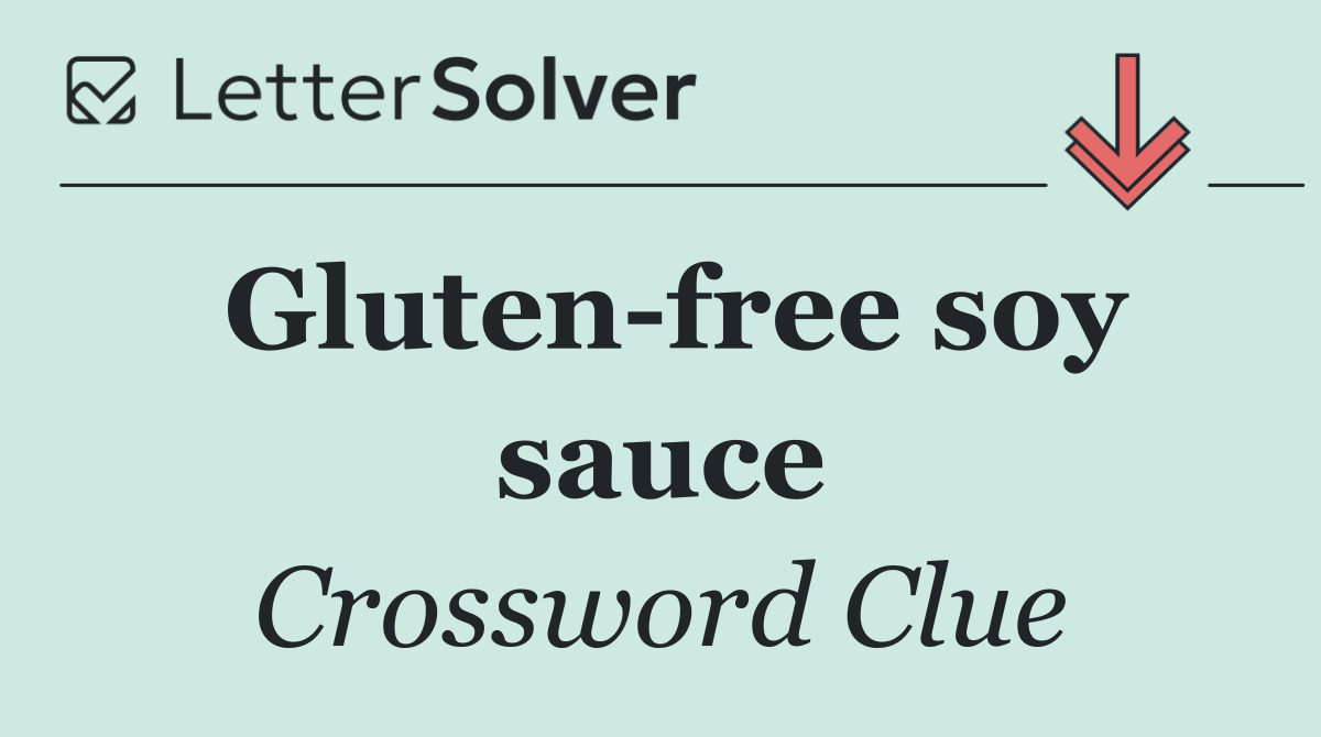 Gluten free soy sauce