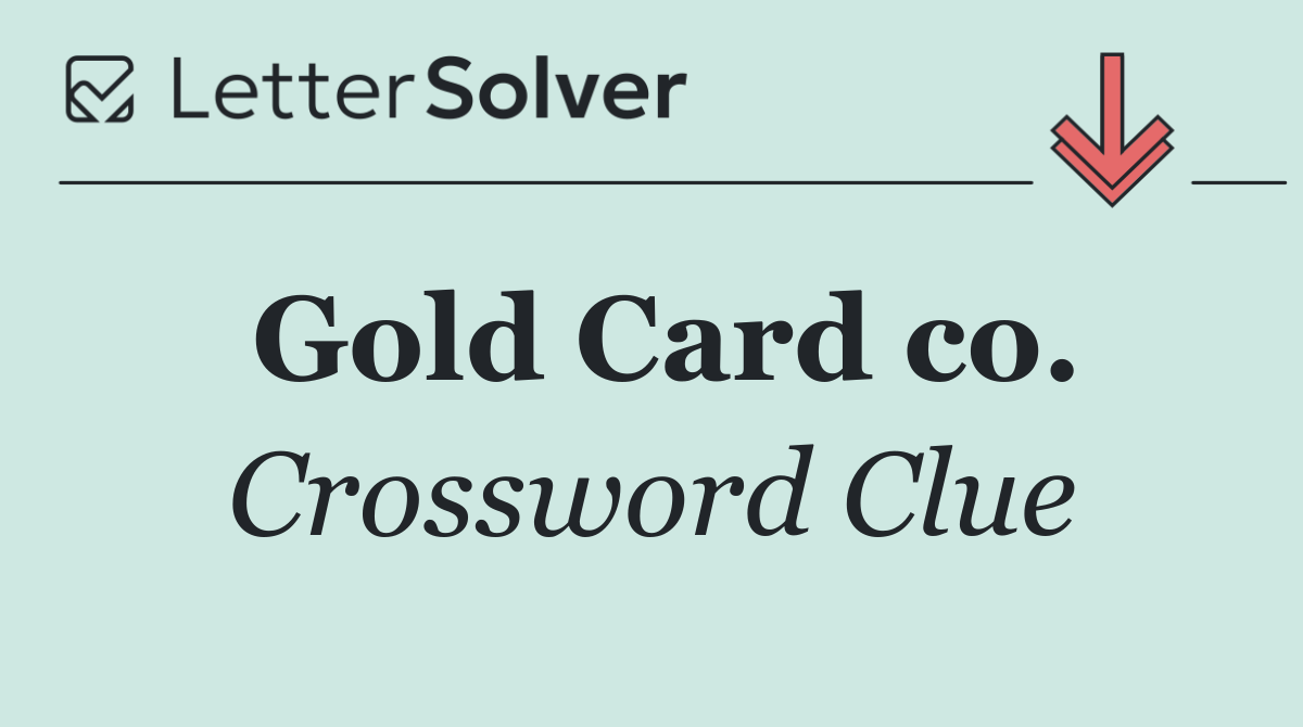 Gold Card co.