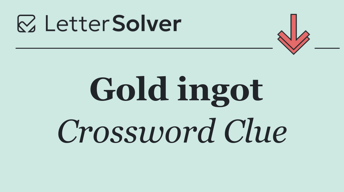 Gold ingot