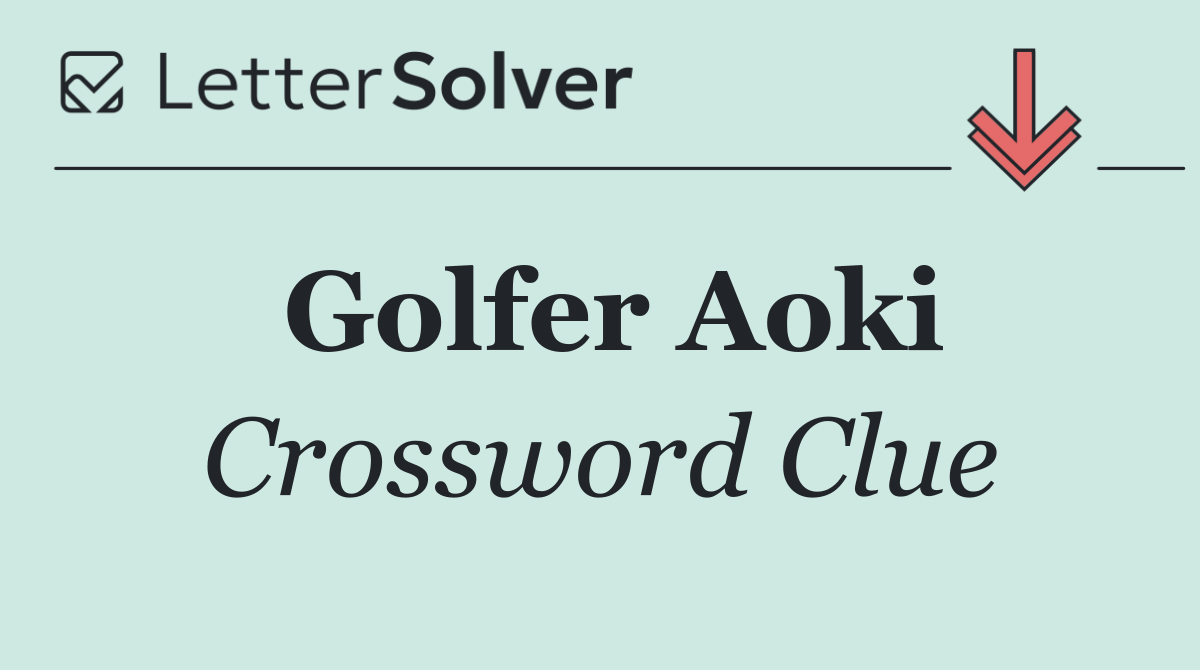 Golfer Aoki