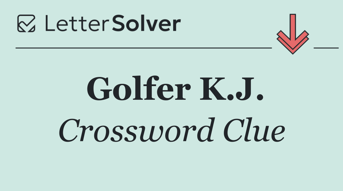 Golfer K.J.