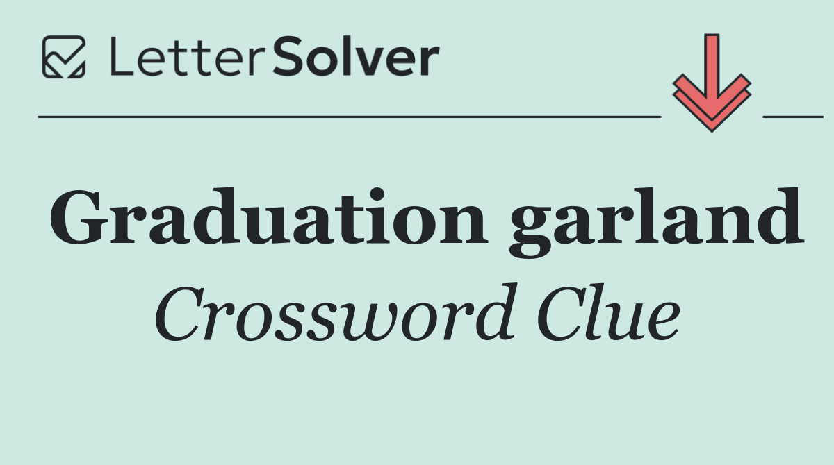 Graduation garland