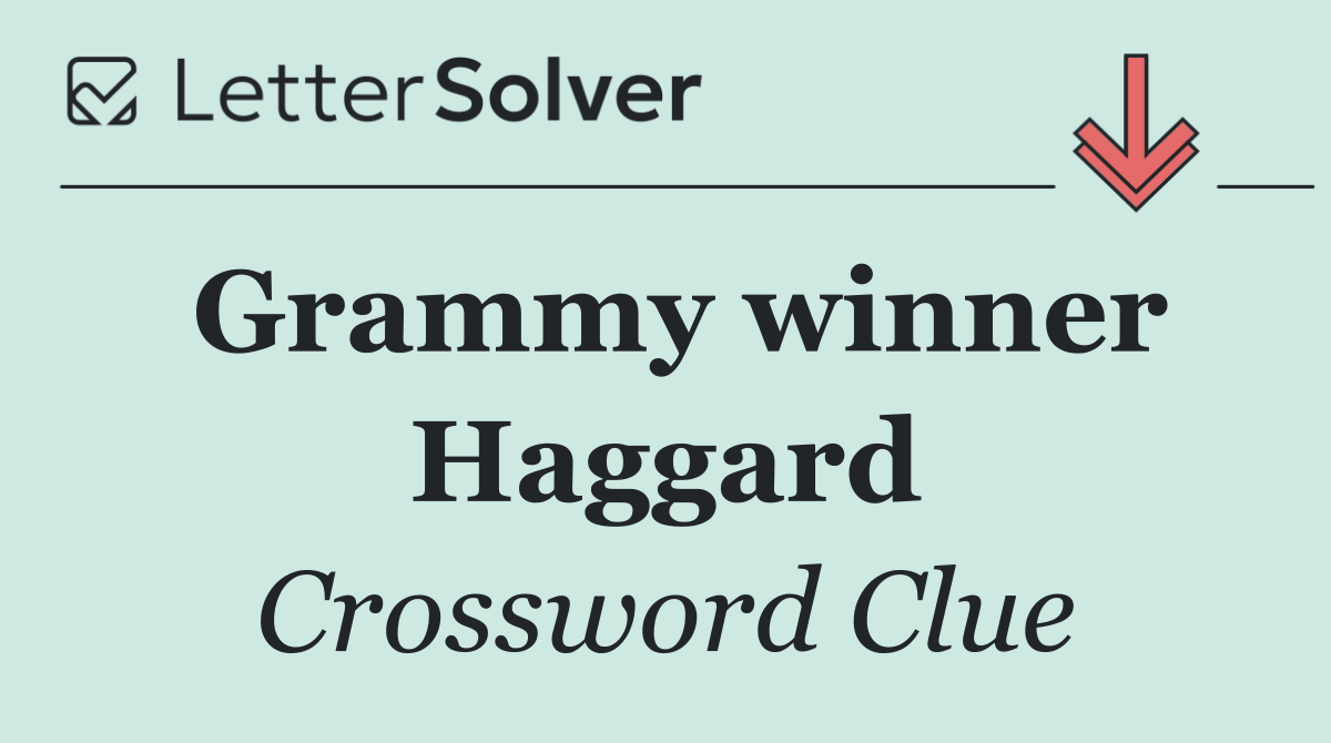 Grammy winner Haggard