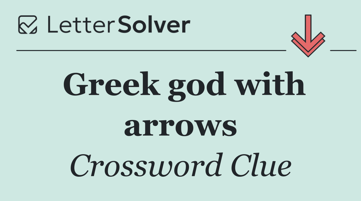 Greek god with arrows