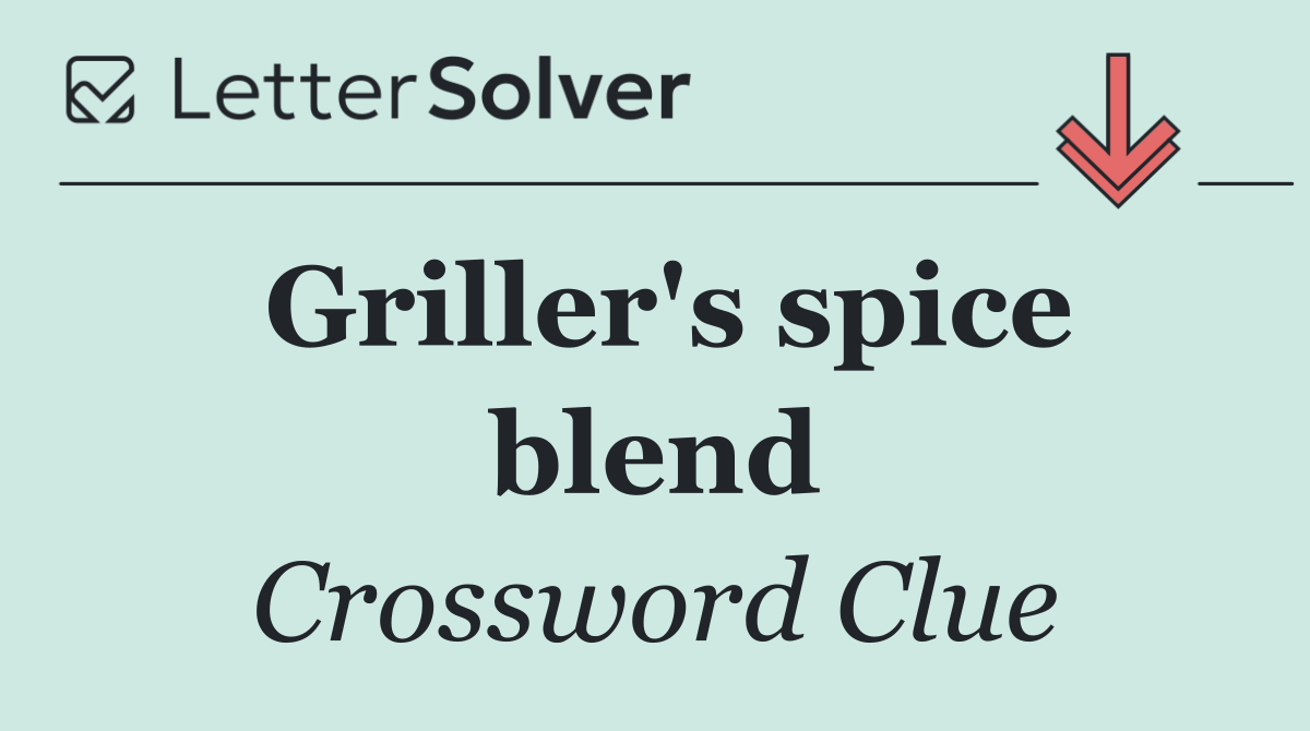 Griller's spice blend