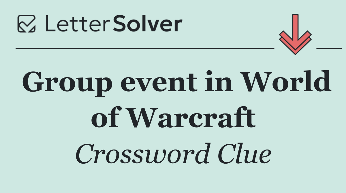 Group event in World of Warcraft