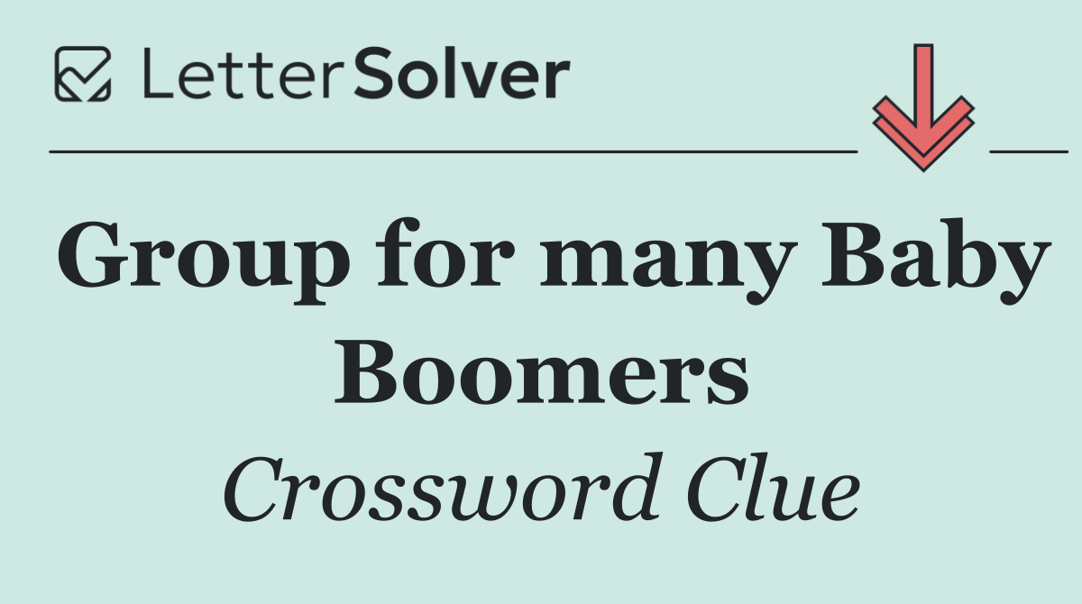 Group for many Baby Boomers