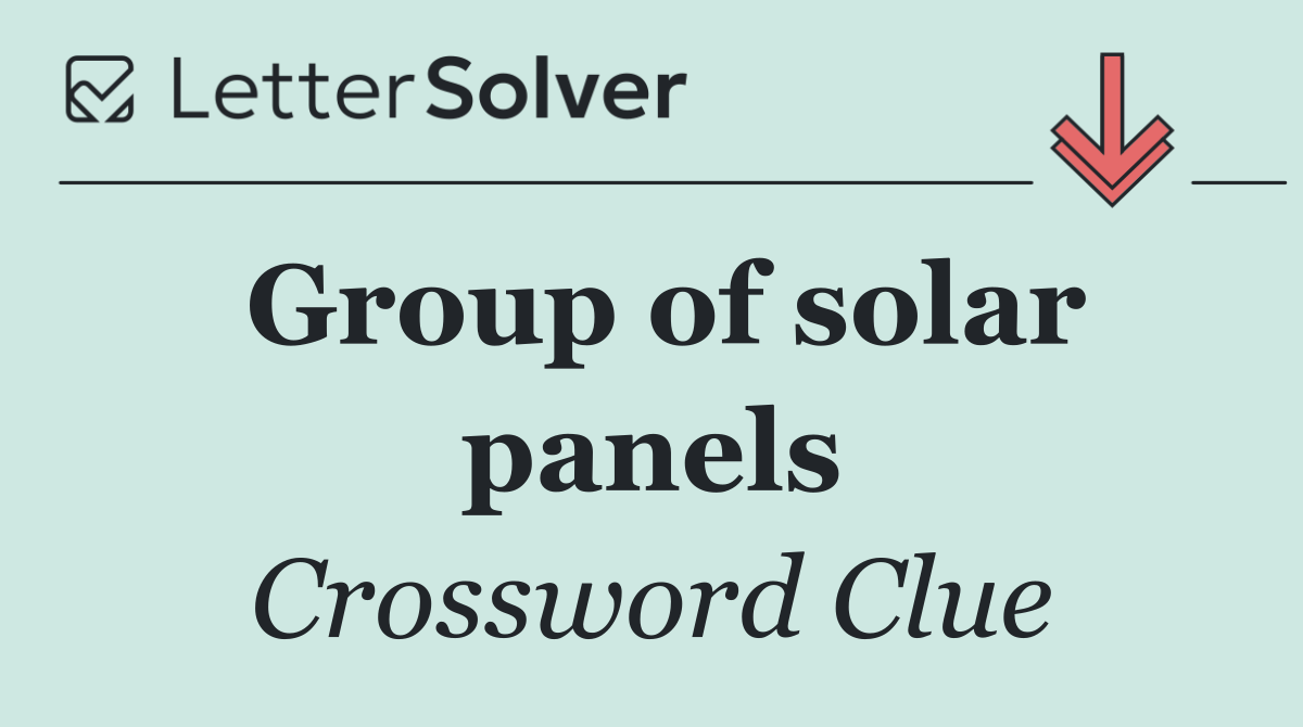 Group of solar panels