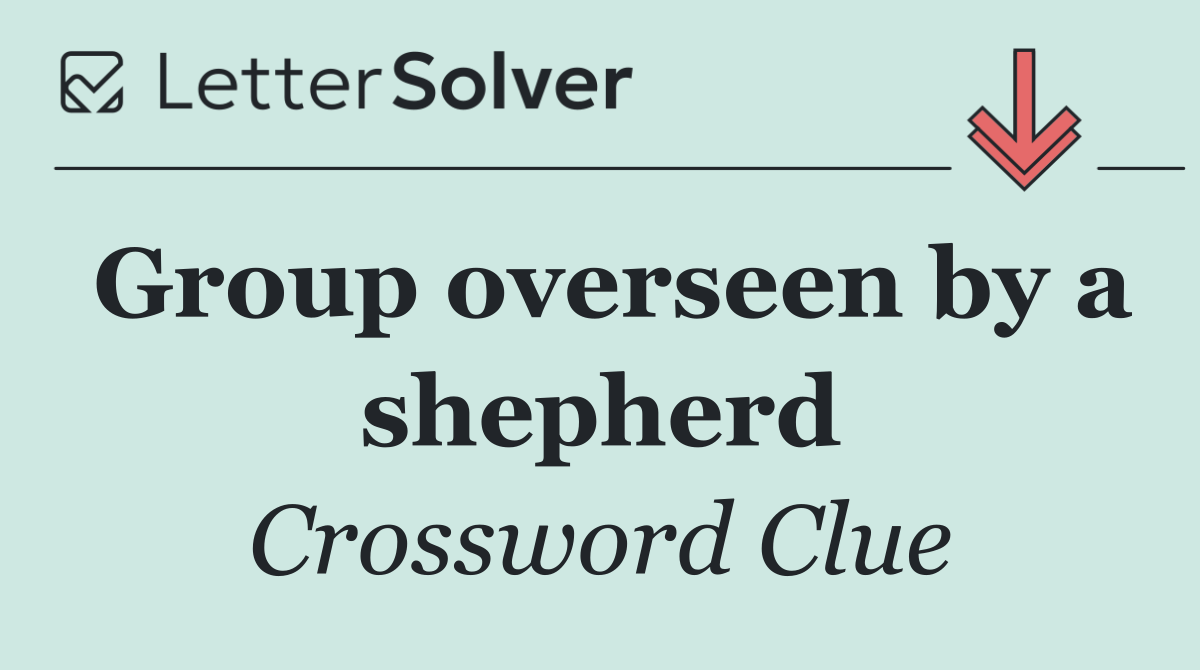 Group overseen by a shepherd