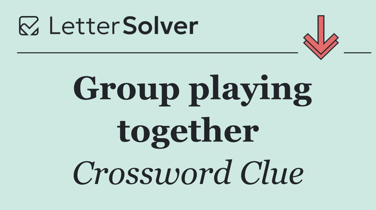 Group playing together