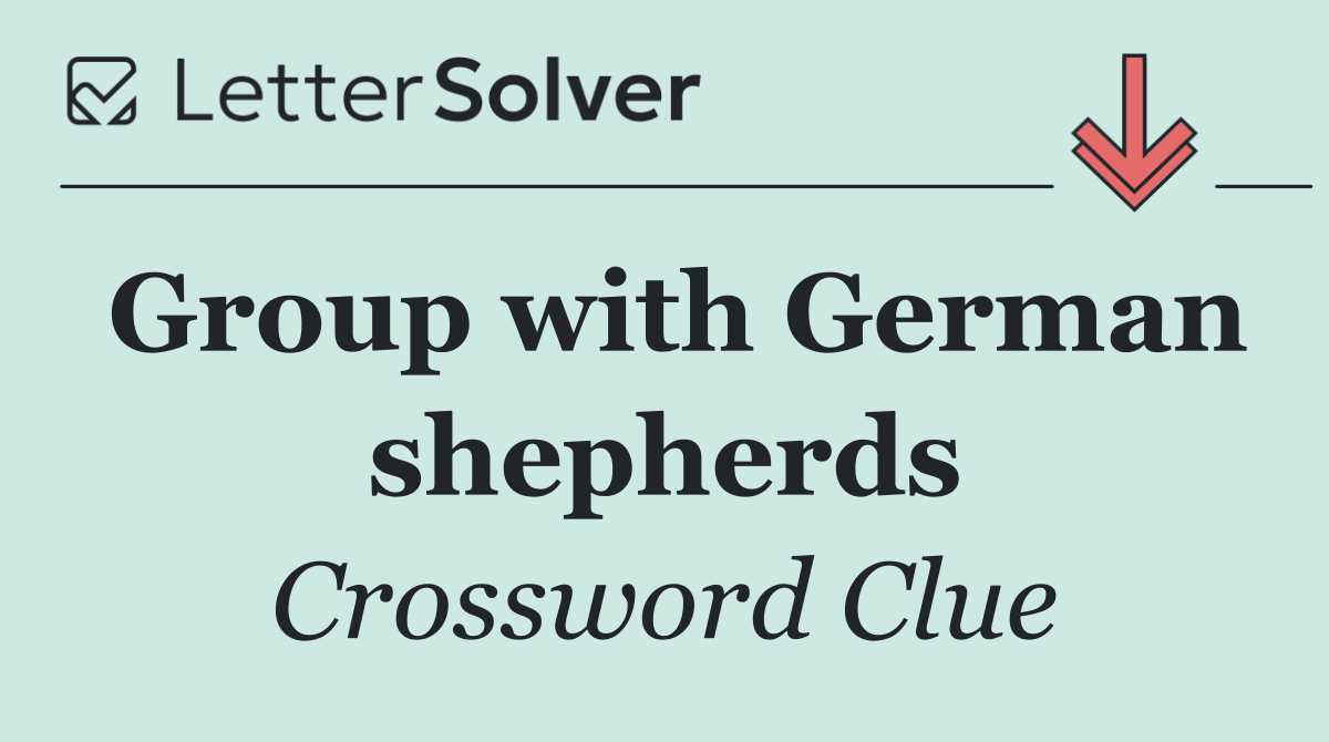 Group with German shepherds