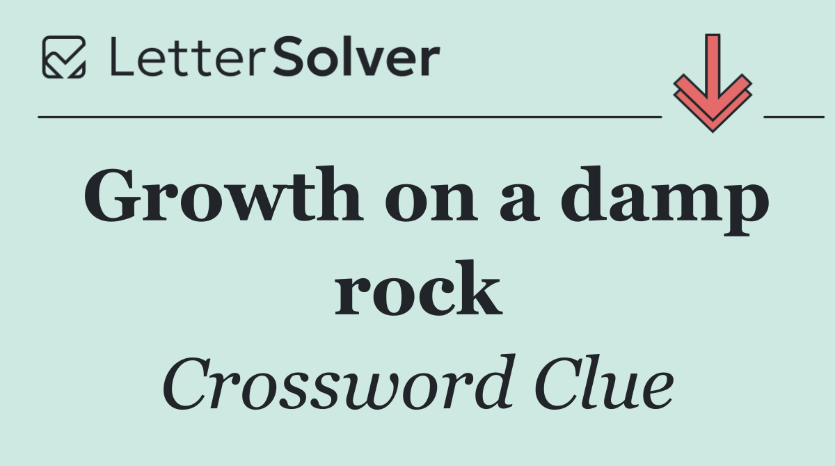 Growth on a damp rock