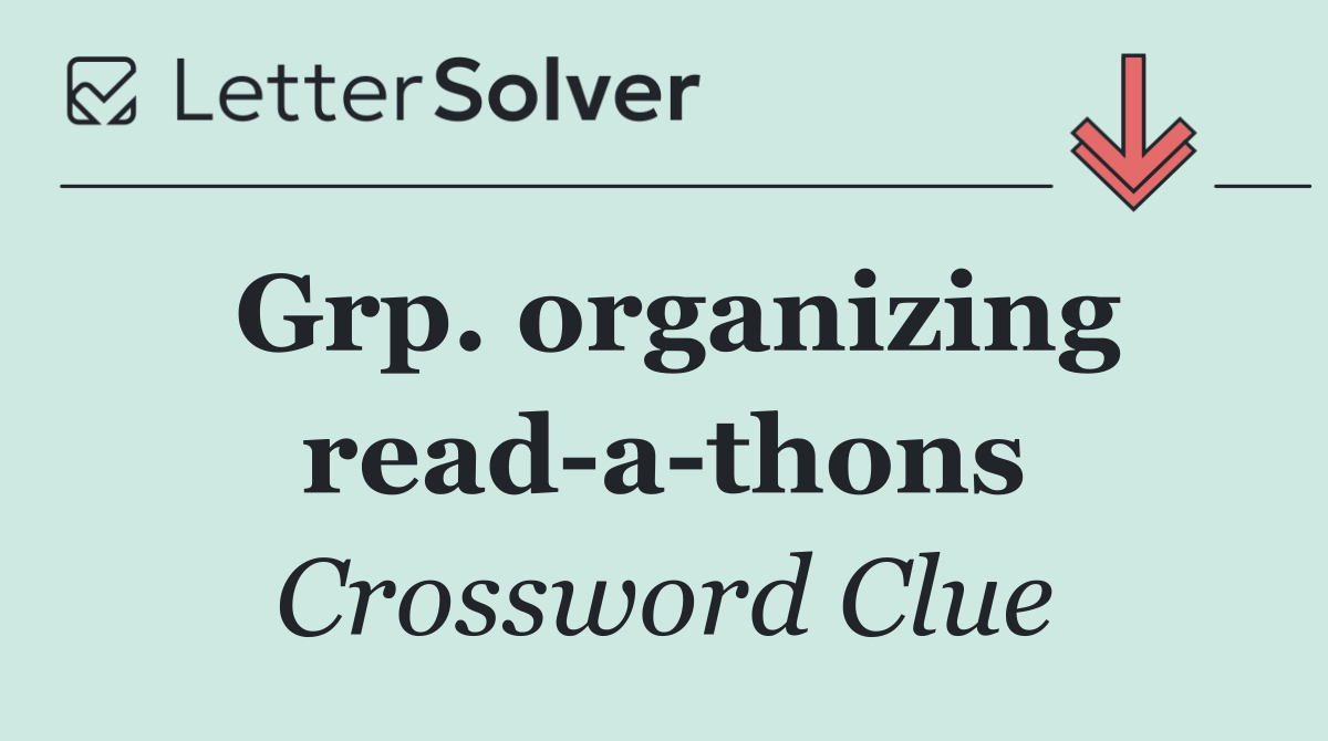 Grp. organizing read a thons