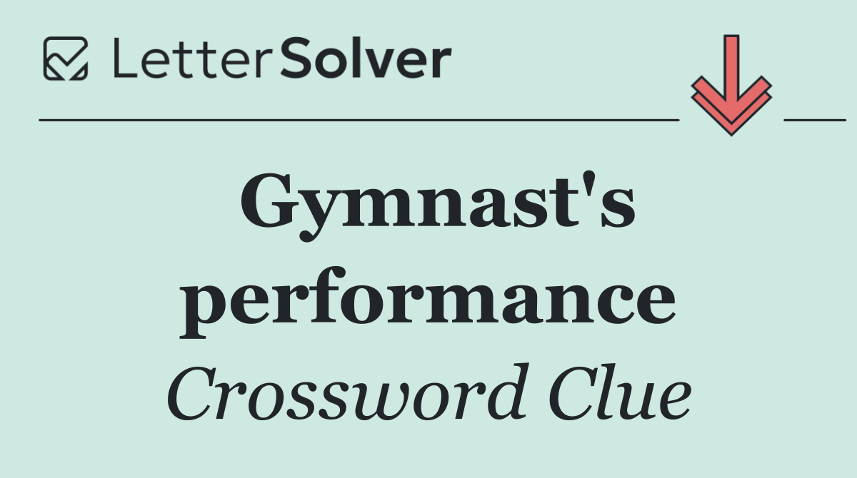 Gymnast's performance
