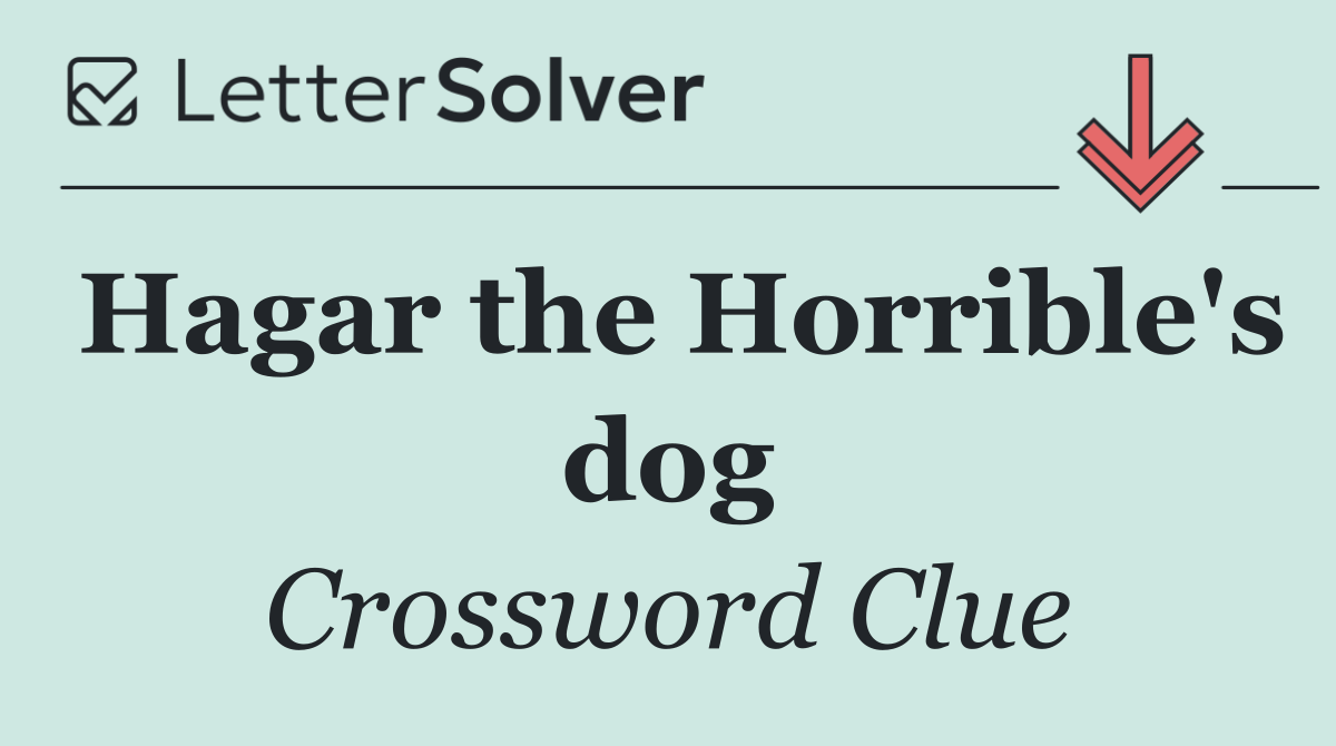 Hagar the Horrible's dog