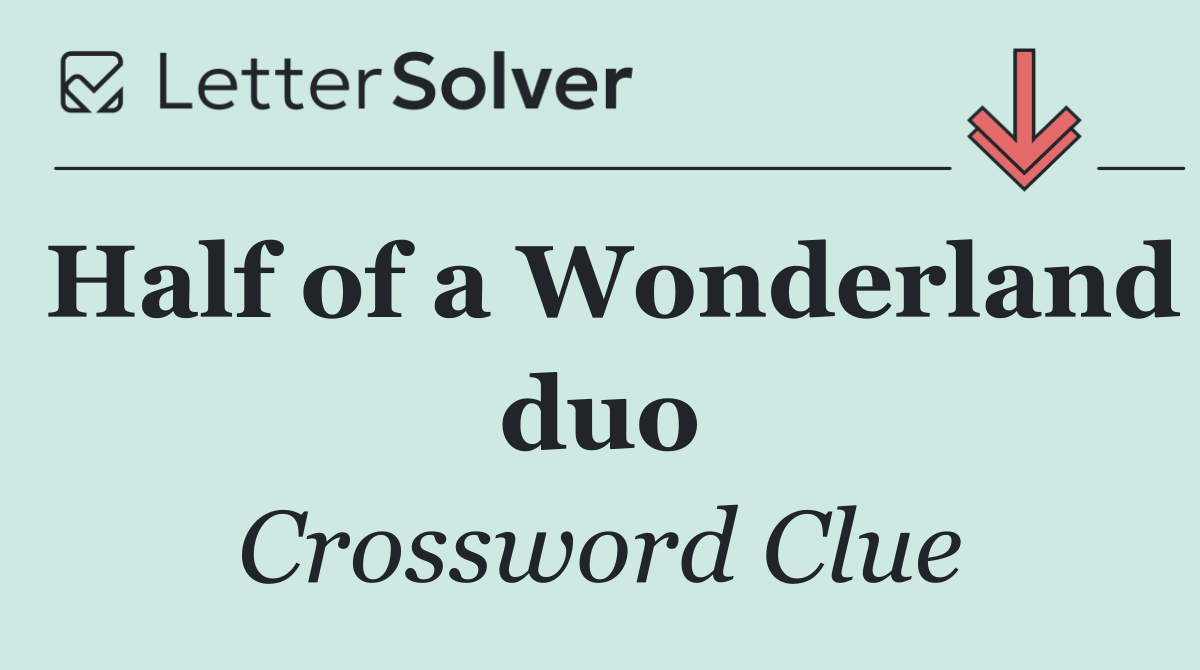 Half of a Wonderland duo