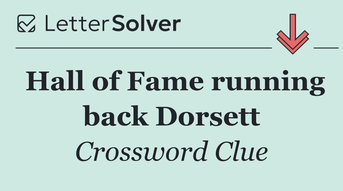 Hall of Fame running back Dorsett