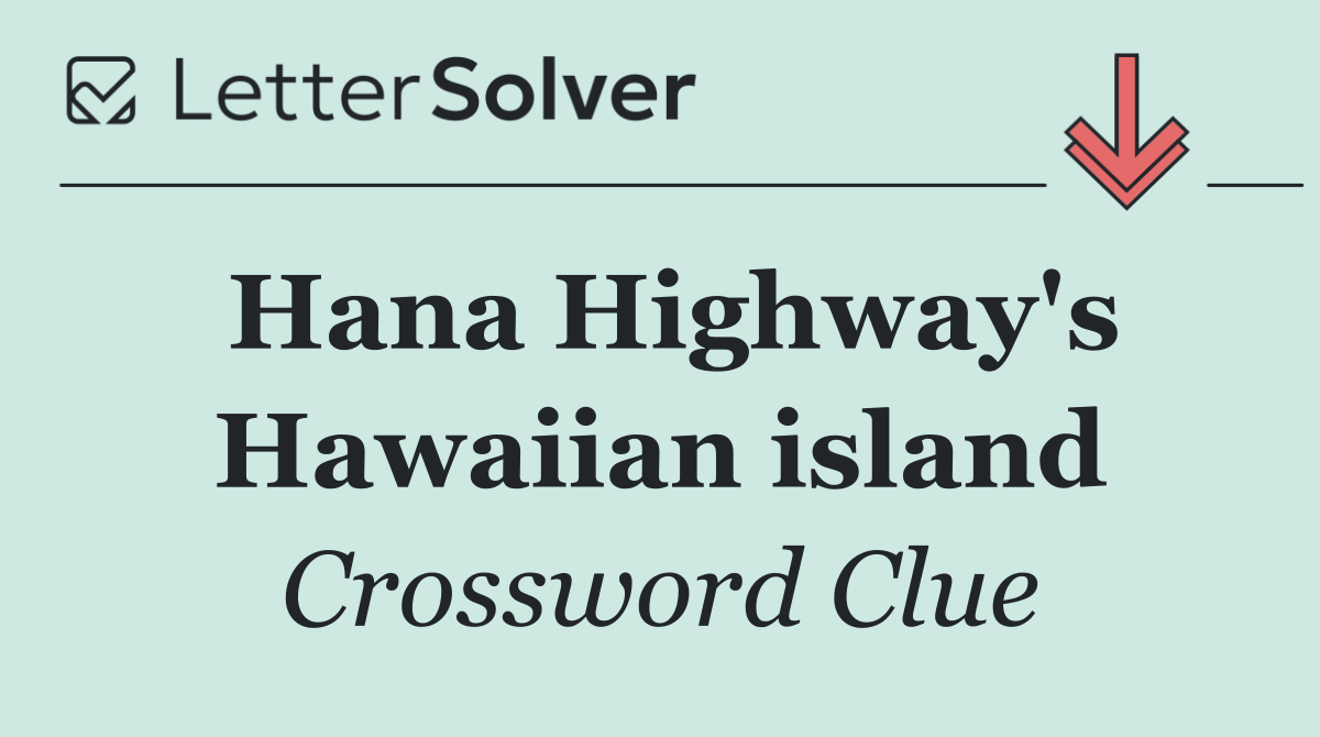 Hana Highway's Hawaiian island