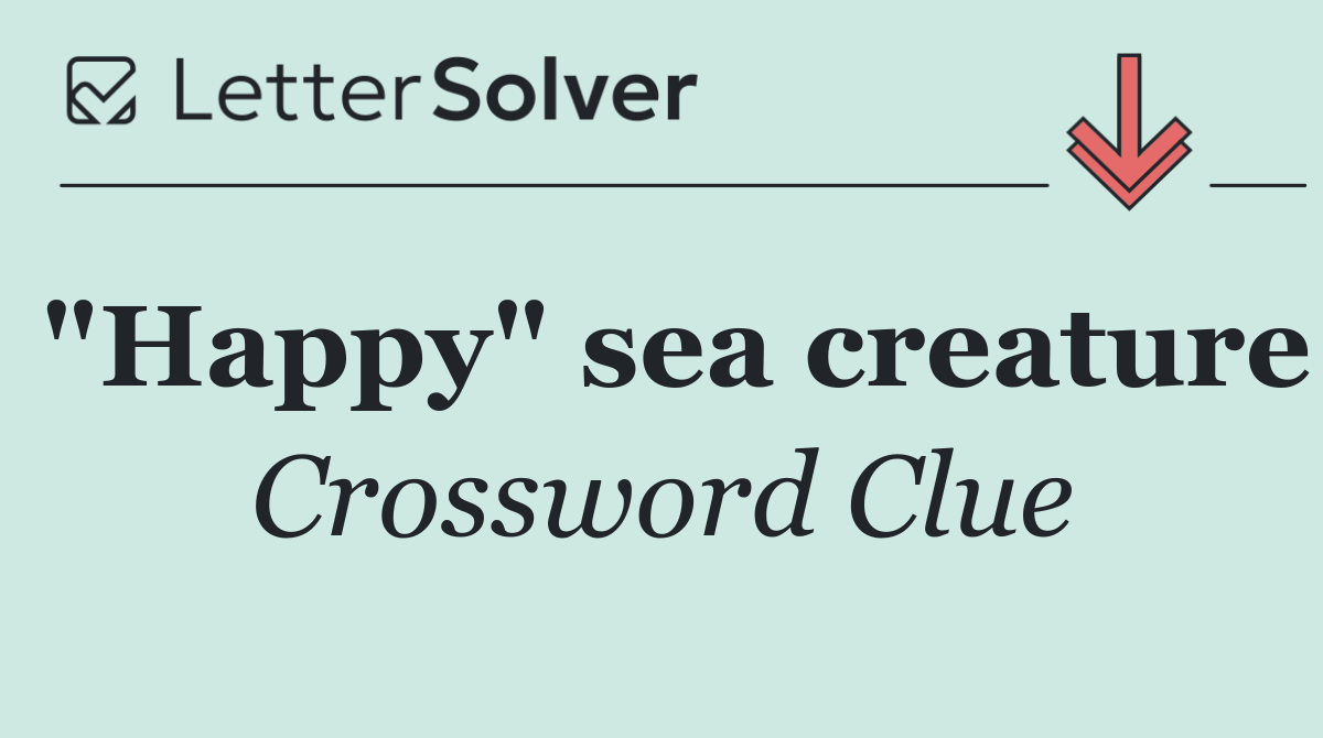 "Happy" sea creature