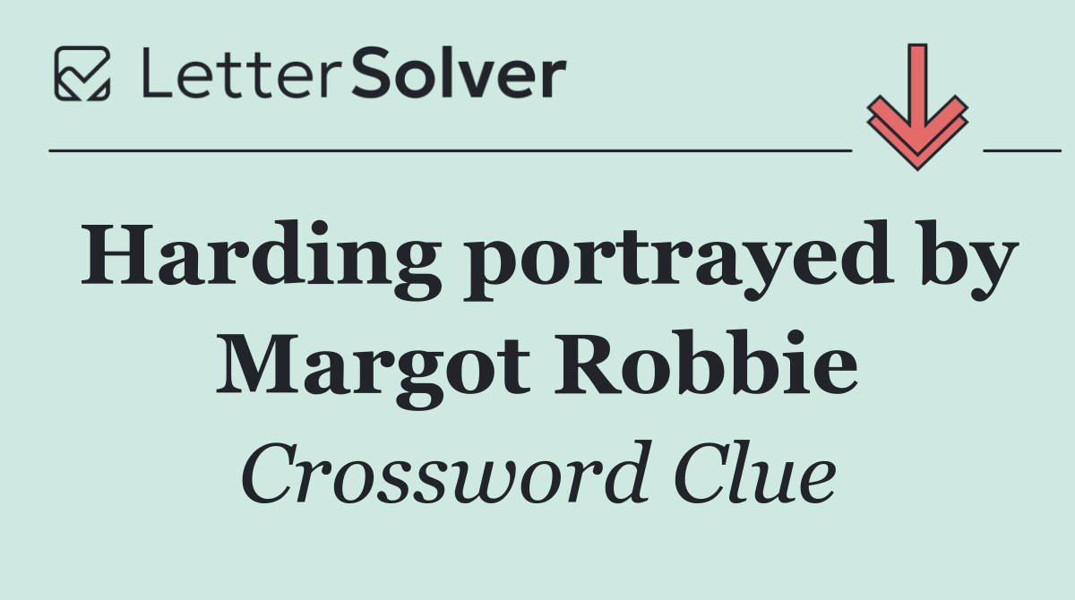 Harding portrayed by Margot Robbie