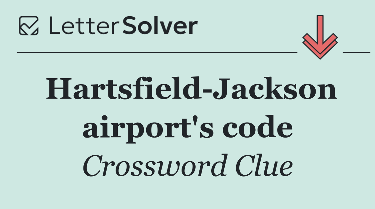 Hartsfield Jackson airport's code