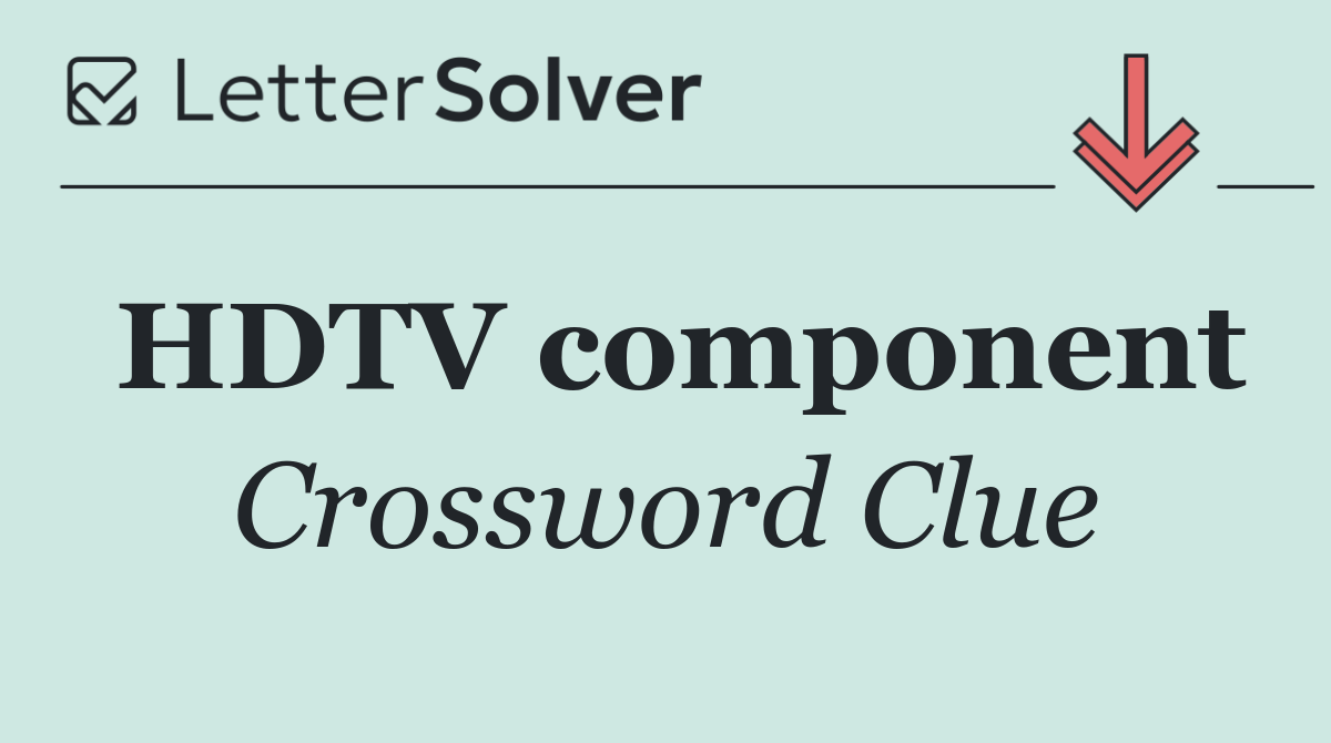 HDTV component