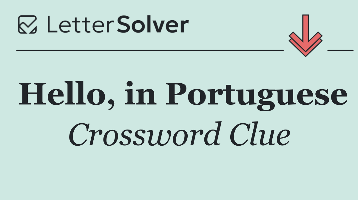 Hello, in Portuguese