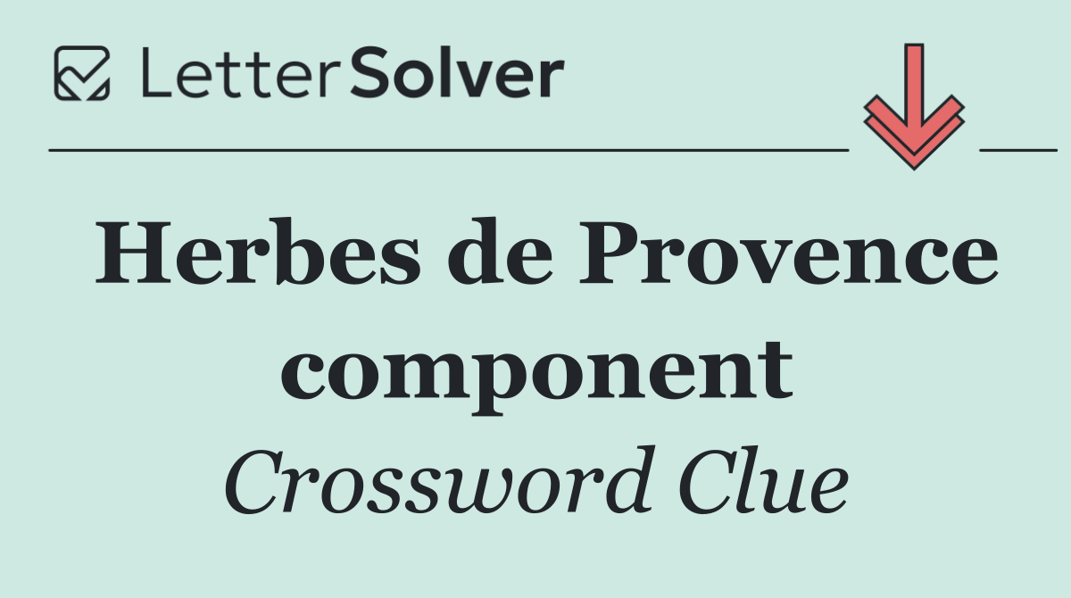 Herbes de Provence component