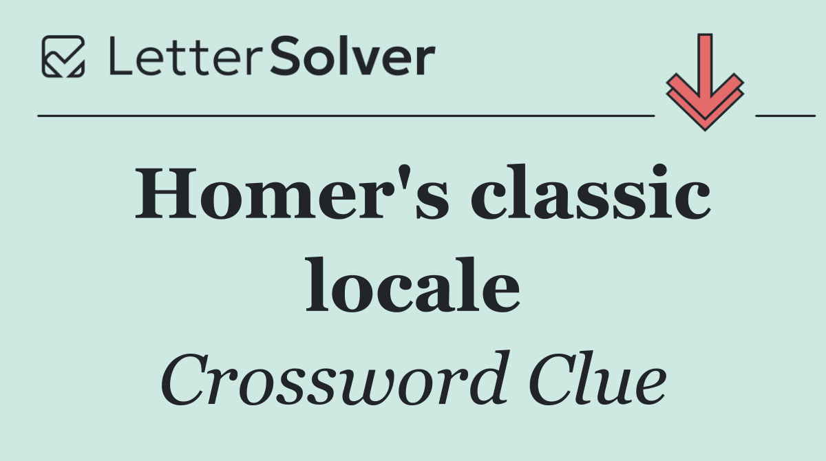 Homer's classic locale