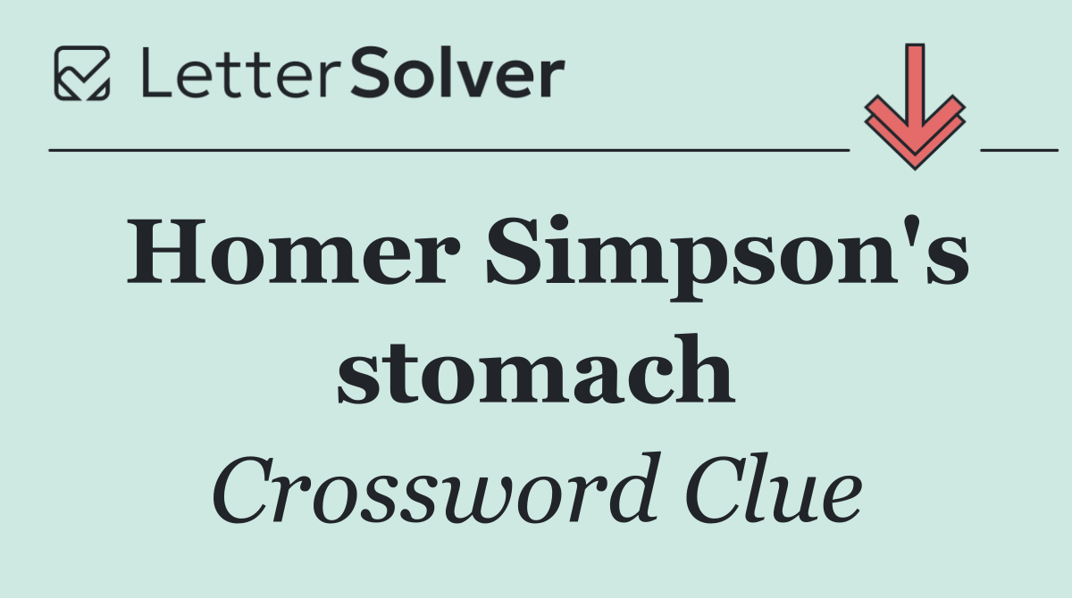 Homer Simpson's stomach