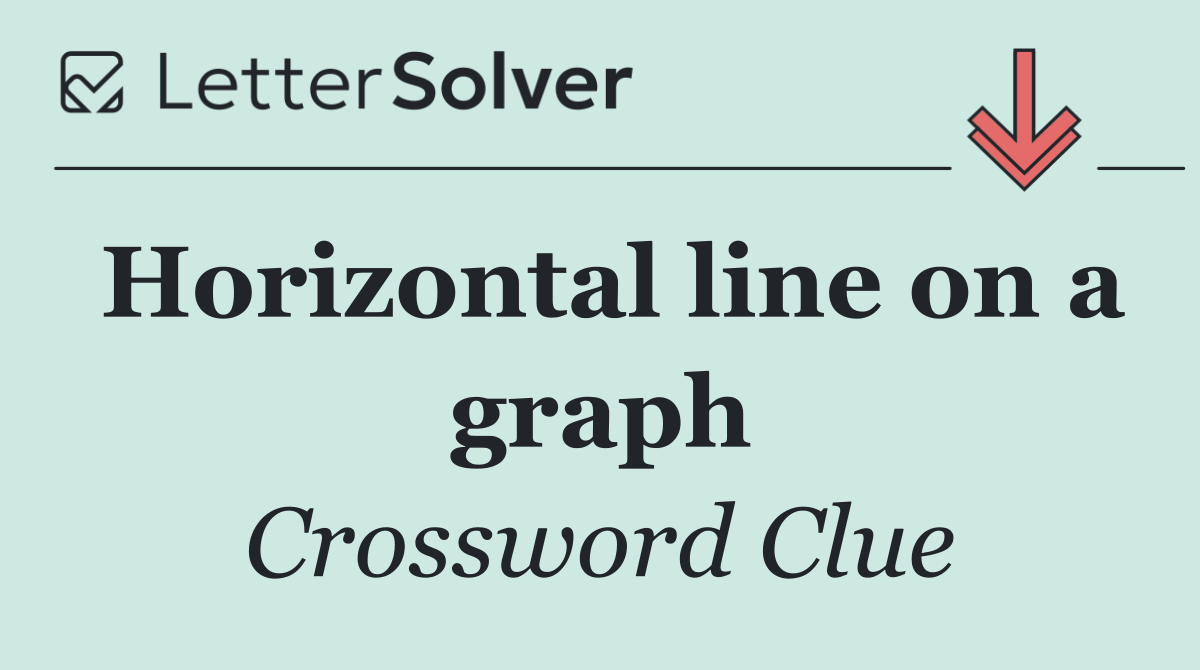 Horizontal line on a graph